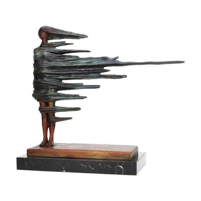 sculptuur, Surreal bronze - 35 cm - Brons, Marmer, Antiquités & Art, Art | Objets design