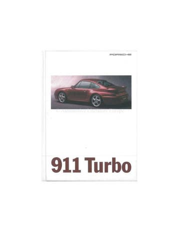 1995 PORSCHE 911 TURBO HARDCOVER BROCHURE DUITS, Ophalen of Verzenden