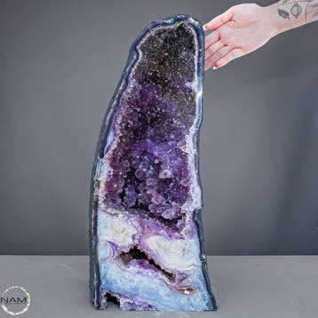 Natuurlijke (17,5 kg) multi-agaat-amethistdruse uit Uruguay