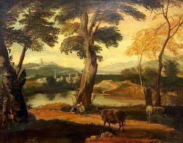 European school (XX) - Pastorale (After themes by Claude