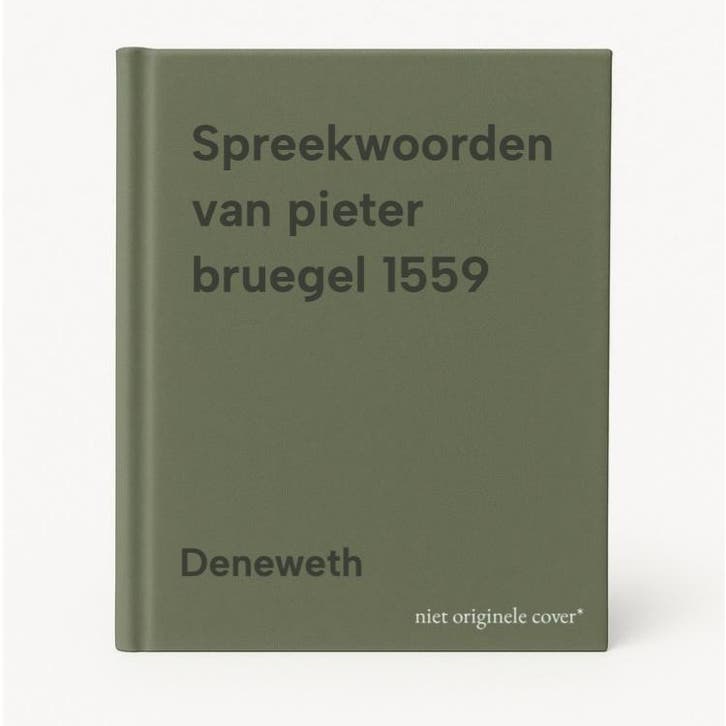 Spreekwoorden van pieter bruegel 1559 9789053640029 Deneweth, Boeken, Stripverhalen, Gelezen, Verzenden
