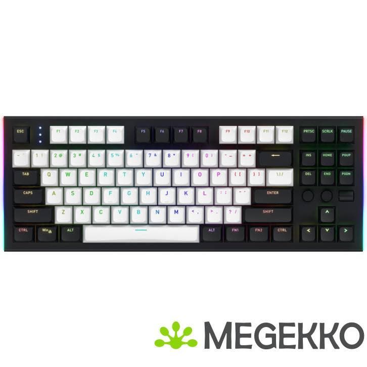 HATOR Gravity TKL Mechanisch Hotswap Toetsenbord Zwart, Computers en Software, Toetsenborden, Nieuw, Verzenden