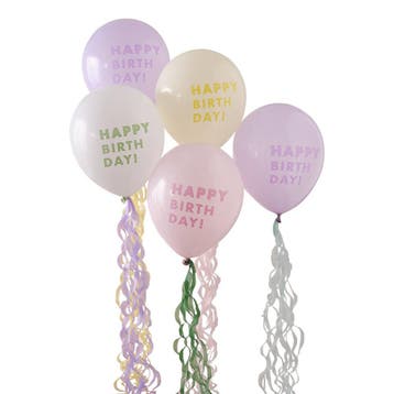 Happy Birthday Ballonnen Set Gekleurd, Verzenden, Nieuw