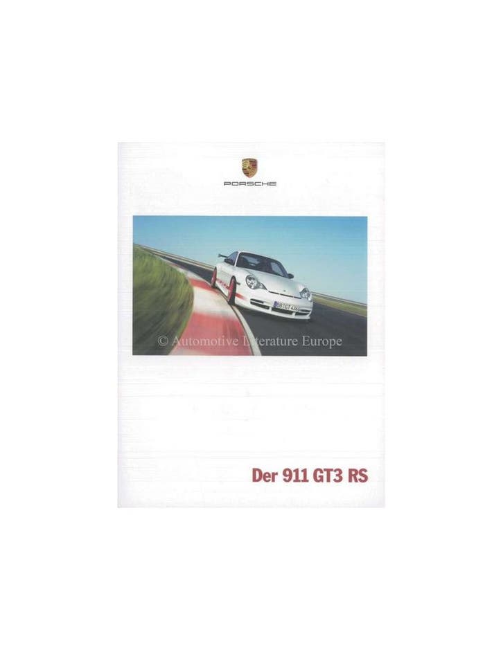 2004 PORSCHE 911 GT3 RS BROCHURE DUITS, Livres, Autos | Brochures & Magazines