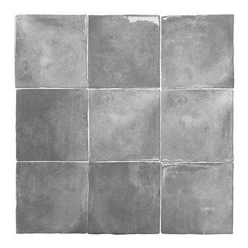 Wandtegel Agostino Brume Handvorm Grijs Glans 13x13, Ophalen of Verzenden, Wandtegels