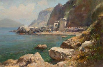 Valentino White (1909-1985) - Marina di Capri