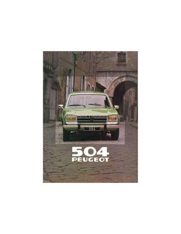1980 PEUGEOT 504 BREAK BROCHURE NEDERLANDS