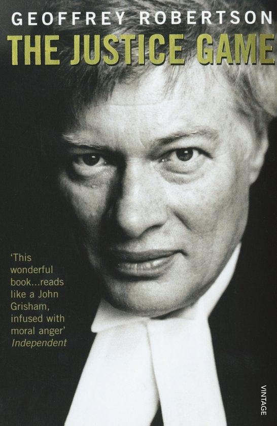 The Justice Game 9780099581918 Geoffrey Robertson, Livres, Langue | Anglais, Envoi