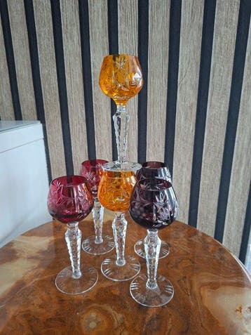 Drinkservies (6) - Kristal, Antiek en Kunst