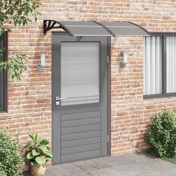 vidaXL Deurluifel 150x100 cm polycarbonaat zwart, Verzenden, Nieuw