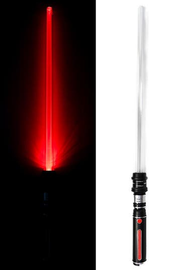 KIMU® Lightsaber 2.0 66 cm Lichtzwaard Space Star Zwart Hand, Ophalen of Verzenden