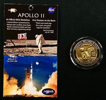 Verenigde Staten. Medal Apollo 11 - 50 Anniversary Medallion, Postzegels en Munten