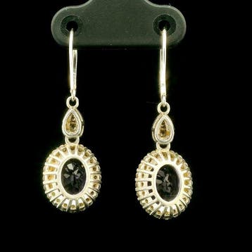 Amethist - Zilver, S925 zilver Amethist druppeloorbellen –