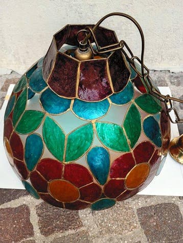 Lustre - Laiton doré - Lampe de plafond