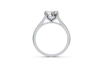 Ring - 14 karaat Witgoud - 2.01ct. tw. Diamant (Lab-grown), Handtassen en Accessoires, Ringen, Nieuw