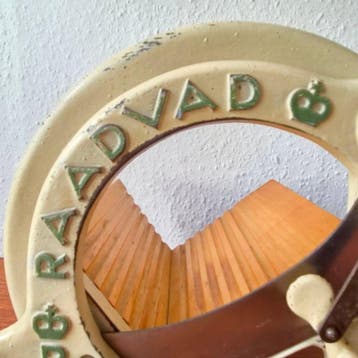 Raadvad - Raadvad - Broodsnijmachine - 294 - metaal, hout -, Antiek en Kunst