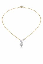 Collier avec pendentif - 18 carats Or jaune - 0.69ct. tw.