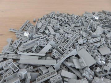 Lego Stenen - 1000 Stuks Lego Stenen ( Light Bluish Gray, Kinderen en Baby's, Speelgoed | Duplo en Lego, Nieuw