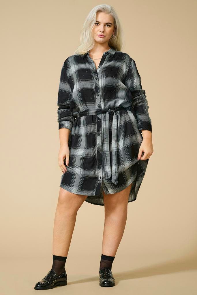 ONLY ECO jurk geruit48Maat 46/48 (XL) of groter, Kleding | Dames, Jurken, Overige kleuren, Nieuw, Maat 46/48 (XL) of groter, Verzenden