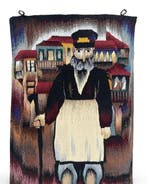 Vloerkleed - 86 cm - 57 cm - Judaica Pictorial Rug, Nieuw