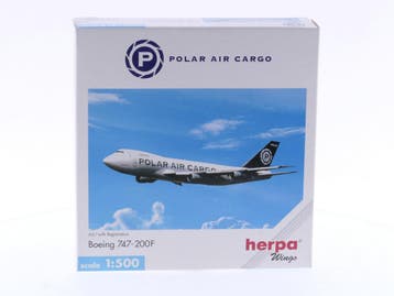 Schaal 1:500 Herpa 502634 Polar Air Cargo - Boeing 747-20..., Ophalen of Verzenden, Gebruikt