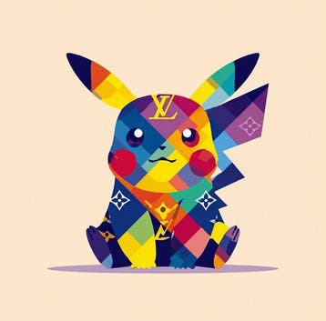 CREATIVE_HUB - Lot of 4 fashion minimalist Pikachu