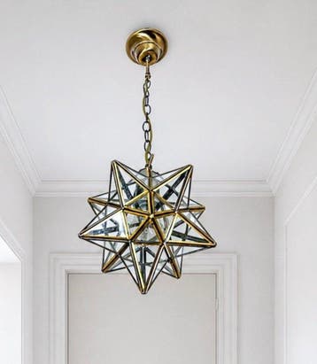 Lampe à suspendre - Verre - Étoile