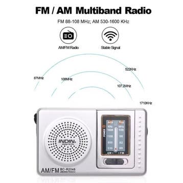 BC-R2011 Noodradio op Batterij - AM FM Radio Ontvanger -, Verzenden, Nieuw