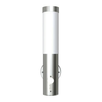 vidaXL Buitenwandlamp met bewegingsdetector roestvrij staal, Tuin en Terras, Verzenden, Nieuw