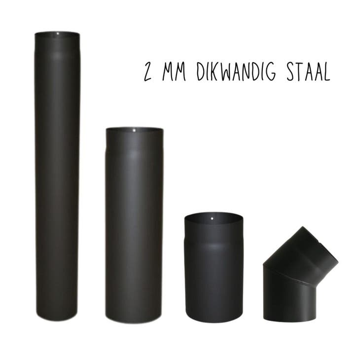 Kachelpijp enkelwandig 125 mm voor een lage prijs, Maison & Meubles, Poêles, Envoi