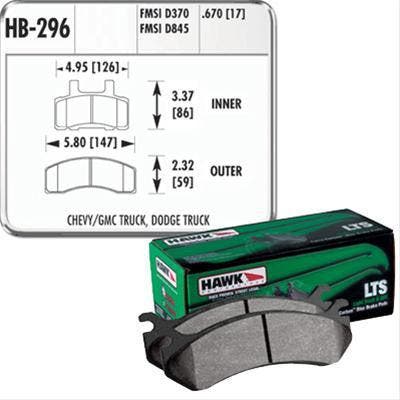 HAWK LTS Brake Pads Front RAM 2500/3500 94/99 Dana 44, Autos : Pièces & Accessoires, Freins & Transmission, Enlèvement ou Envoi