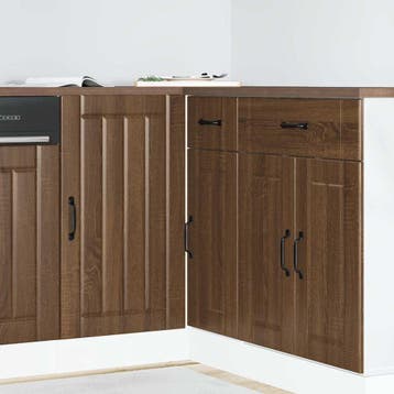 vidaXL Onderkast Lucca bewerkt hout bruin eikenkleur, Verzenden