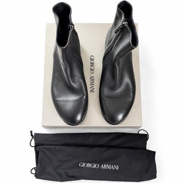 Giorgio Armani – new with box- runway boots- calf leather –