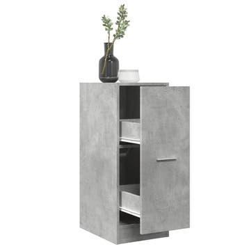 vidaXL Apothekerskast 30x41x77,5 cm bewerkt hout betongrijs, Verzenden