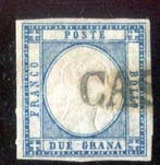 Italiaanse oude staten - Napels 1861 - Napolese provincies., Gestempeld