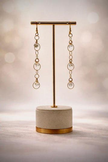 Designerjuweel - Citrien Champagne - Zilver 925 Goud 21k -