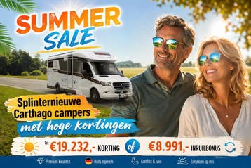 Summer Sale: Nieuwe Carthago motorhomes met hoge korting, Caravanes & Camping, Camping-cars, Integraal