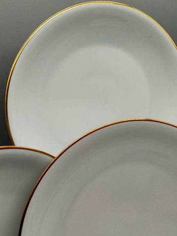 Klassische Zeh Scherzer Bavaria Teller mit Goldrand – 6er, Antiquités & Art