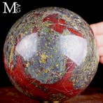 Diaspro Dragon Blood - epidot en rode piemontiet - Prachtig