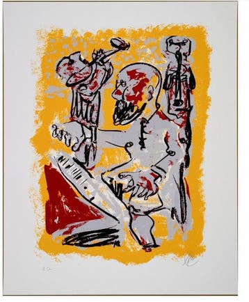 Markus Lüpertz (1941) - Concert in Durlach, Antiek en Kunst