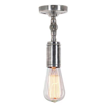 Plafondlampen Messing Emeli plafondlamp antiek zilver, Verzenden