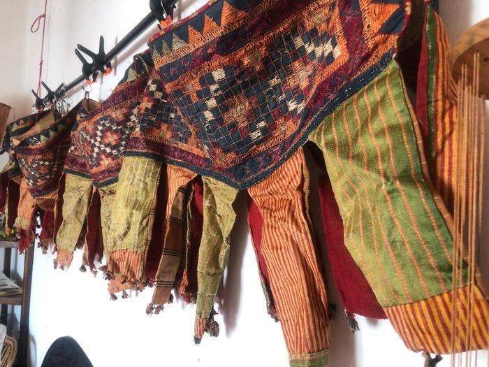 Kantha bengalees patchwork monumentaal (ca. 1930–1960) – 6, Antiek en Kunst, Kunst | Niet-Westerse kunst