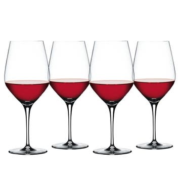 Spiegelau Bordeauxglas Authentis set 4 — nieuw, Verzenden