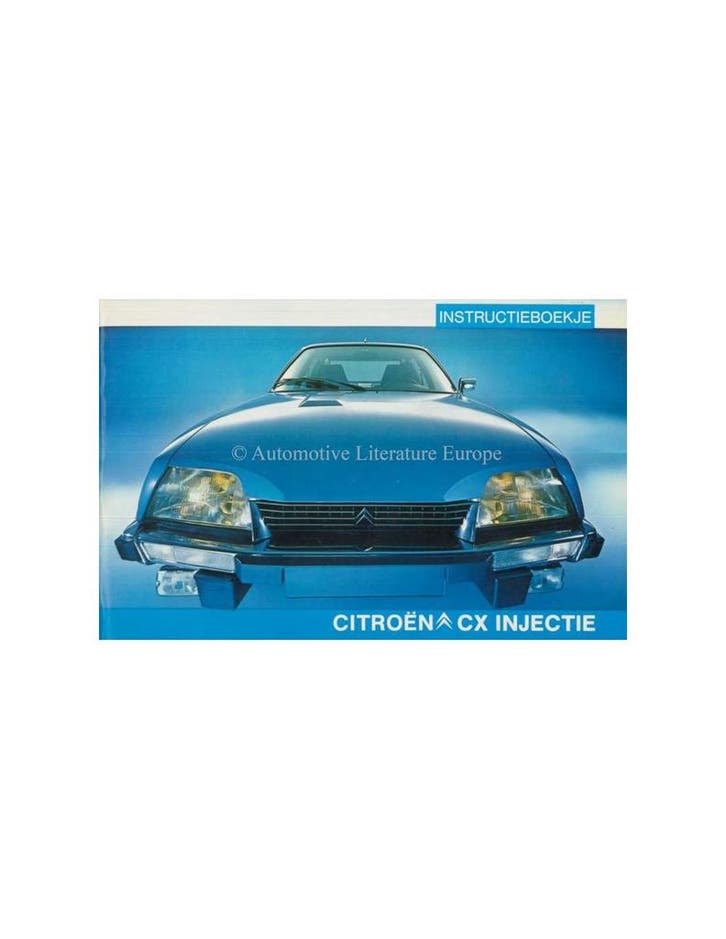 1979 CITROEN CX INJECTIE INSTRUCTIEBOEKJE NEDERLANDS, Autos : Divers, Modes d'emploi & Notices d'utilisation