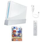 Nintendo Wii Wit + Controller (Mario & Sonic Bundel), Ophalen of Verzenden, Zo goed als nieuw
