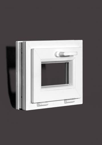 PVC raam kiep b60xh32 cm Wit, Ophalen of Verzenden, Gevelraam of Ruit