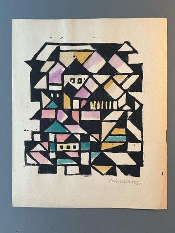 Max Olderock (1895-1972) - Houses (Constructivism)