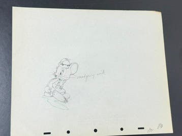 Walt Disney - Abner Countrymouse Animatietekening - The, Nieuw