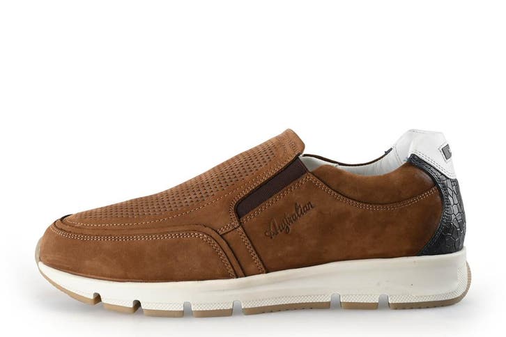Australian Instappers in maat 41 Bruin, Kleding | Heren, Schoenen, Bruin, Zo goed als nieuw, Overige typen, Verzenden
