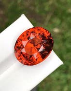 Zonder minimumprijs - 1 pcs Oranje Granaat, Hessoniet -, Nieuw